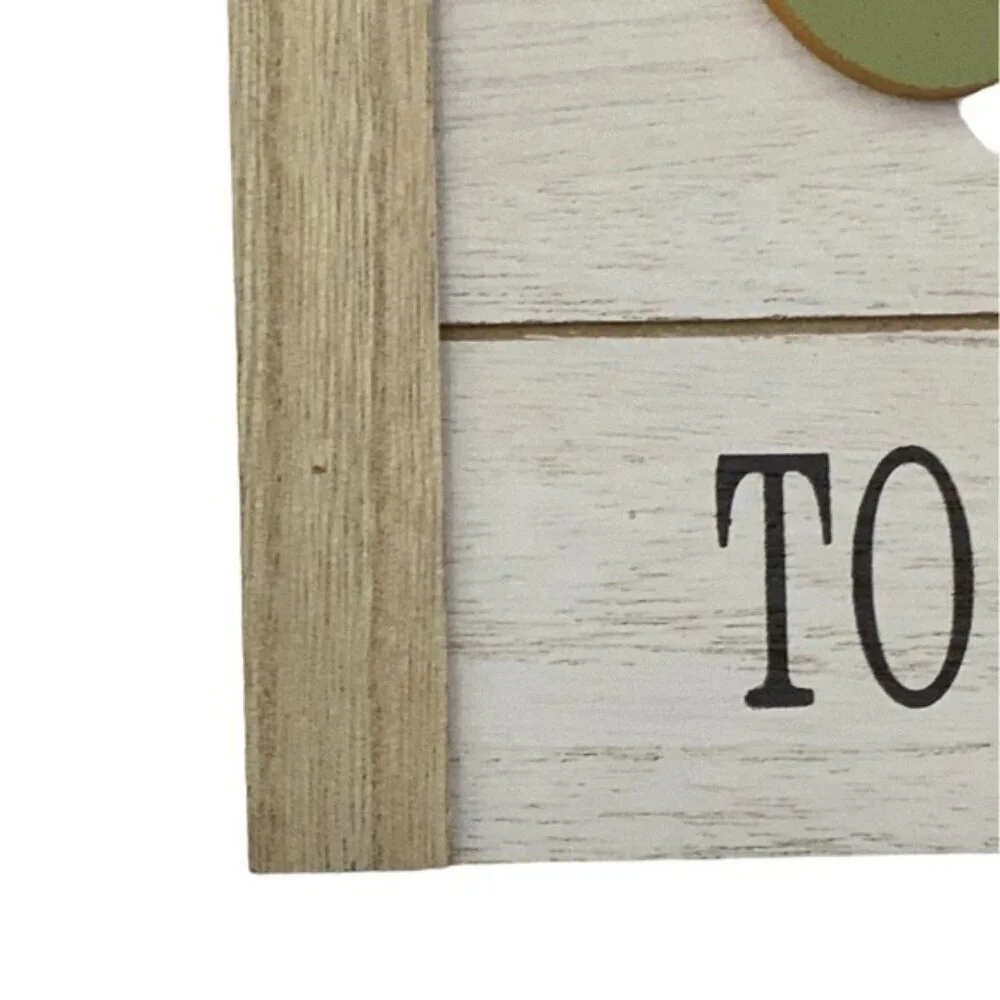 Shabby Chic Wall Hanging Farmhouse Harvest 3D Wood Pumpkin Rustic Multicolor NEW